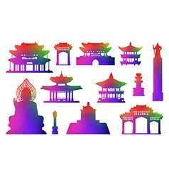Korea design elements Royalty Free Vector Image