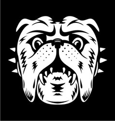 Bulldog Face Royalty Free Vector Image - VectorStock