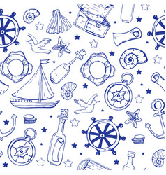 Vintage drawing of sea shells Royalty Free Vector Image