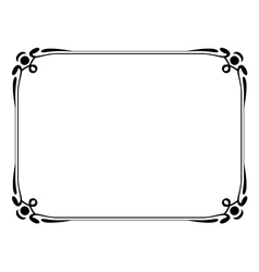 Art nouveau frame Royalty Free Vector Image - VectorStock