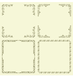 Set of frames Royalty Free Vector Image - VectorStock