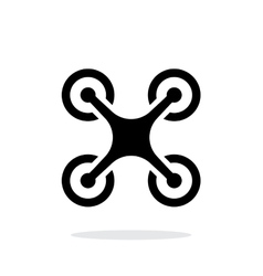 Quadcopter drone icon Royalty Free Vector Image
