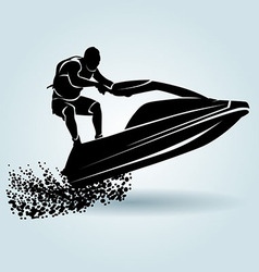 Jet ski silhouettes Royalty Free Vector Image - VectorStock