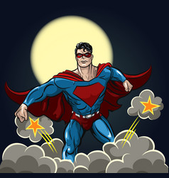 Big Chin Superhero Royalty Free Vector Image - VectorStock