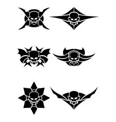 skull of samurai and torii gate royalty free vector image skull of samurai and torii gate royalty free vector image