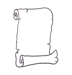 Old paper scroll banner Royalty Free Vector Image