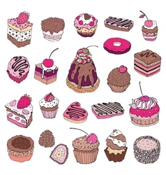 Cartoon cake Royalty Free Vector Image - VectorStock