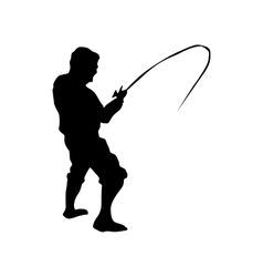 Download Fisherman silhouette set Royalty Free Vector Image