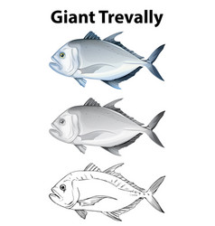 Download Giant trevally Royalty Free Vector Image - VectorStock