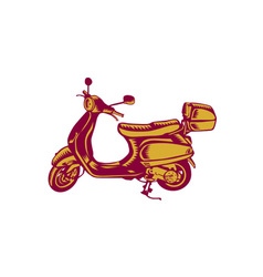 Old Fashioned Delivery Bike Emblem Old Fashioned Delivery Bike Emblem