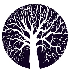 Download Trees without leaves silhouette Royalty Free Vector Image