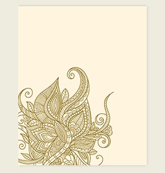 Yoga lotus position meditation zentangle Vector Image