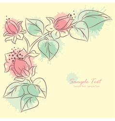 Wedding Invitation floral card Royalty Free Vector Image