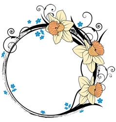 Download Narcissus flowers Royalty Free Vector Image - VectorStock
