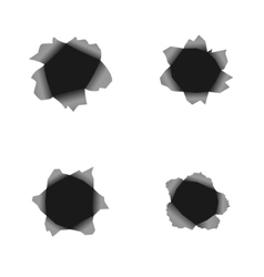 Bullet holes Royalty Free Vector Image - VectorStock