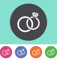 Wedding ring icons Royalty Free Vector Image - VectorStock
