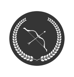Bow with arrow Royalty Free Vector Image - VectorStock