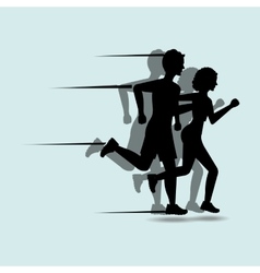 Running man Royalty Free Vector Image - VectorStock