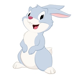 Cartoon rabbit Royalty Free Vector Image - VectorStock
