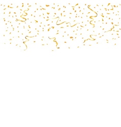 Gold confetti background Royalty Free Vector Image