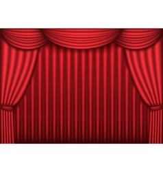 Red curtain Royalty Free Vector Image - VectorStock