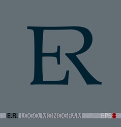 Download Combination RR logo hipster monogram letter R Vector Image