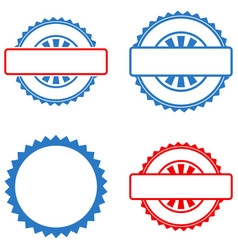 seal stamp template flat icon royalty free vector image stamp template