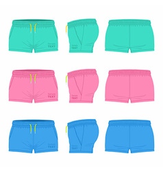 ladies shorts vector