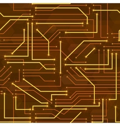 Black and White Printed Circuit Board Royalty Free Vector