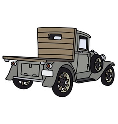 Green lorry truck Royalty Free Vector Image - VectorStock