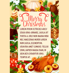 christmas dinner poster