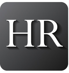 Human resources sign icon HR symbol Royalty Free Vector