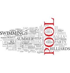 pool word