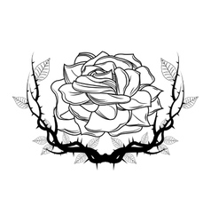 rose with wings tattoo art design royalty free vector image rose with wings tattoo art design royalty free vector image