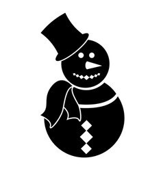 Happy snowman Royalty Free Vector Image - VectorStock