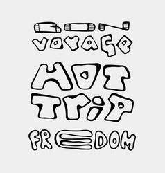 Set Of Text Traveling Slogans Lettering Vector Set Of Text Traveling Slogans Lettering Vector