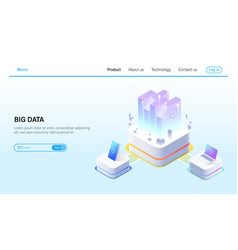 Big data analytics concept Royalty Free Vector Image