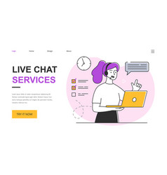 Customer service representative at work Royalty Free Vector