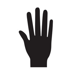Download Victory hand sign icon rear view sticker on pop Vector Image