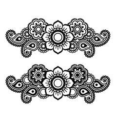 mehndi indian henna tattoo heart seamless pattern vector image mehndi indian henna tattoo heart seamless pattern vector image