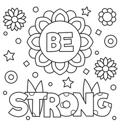 Choose kindness coloring page Royalty Free Vector Image