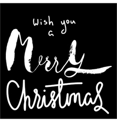 Merry Christmas Lettering Royalty Free Vector Image