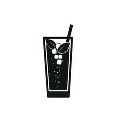 Cocktail drinks black web icon set Royalty Free Vector Image - VectorStock