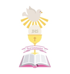 First communion Royalty Free Vector Image - VectorStock