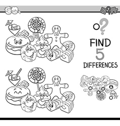 Task differences coloring book Royalty Free Vector Image