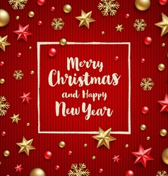 Christmas and New year greeting label Royalty Free Vector
