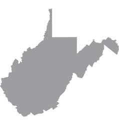 us state of west virginia vector image