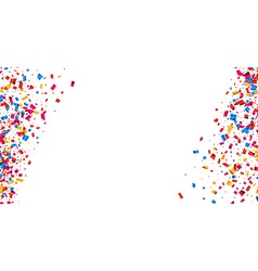 Confetti light background Royalty Free Vector Image