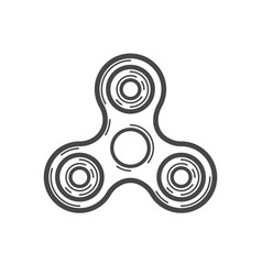Fidget spinner line icon Royalty Free Vector Image - VectorStock