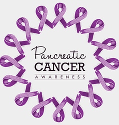 purple ribbon pancreatic cancer symbol royalty free vector purple riboon